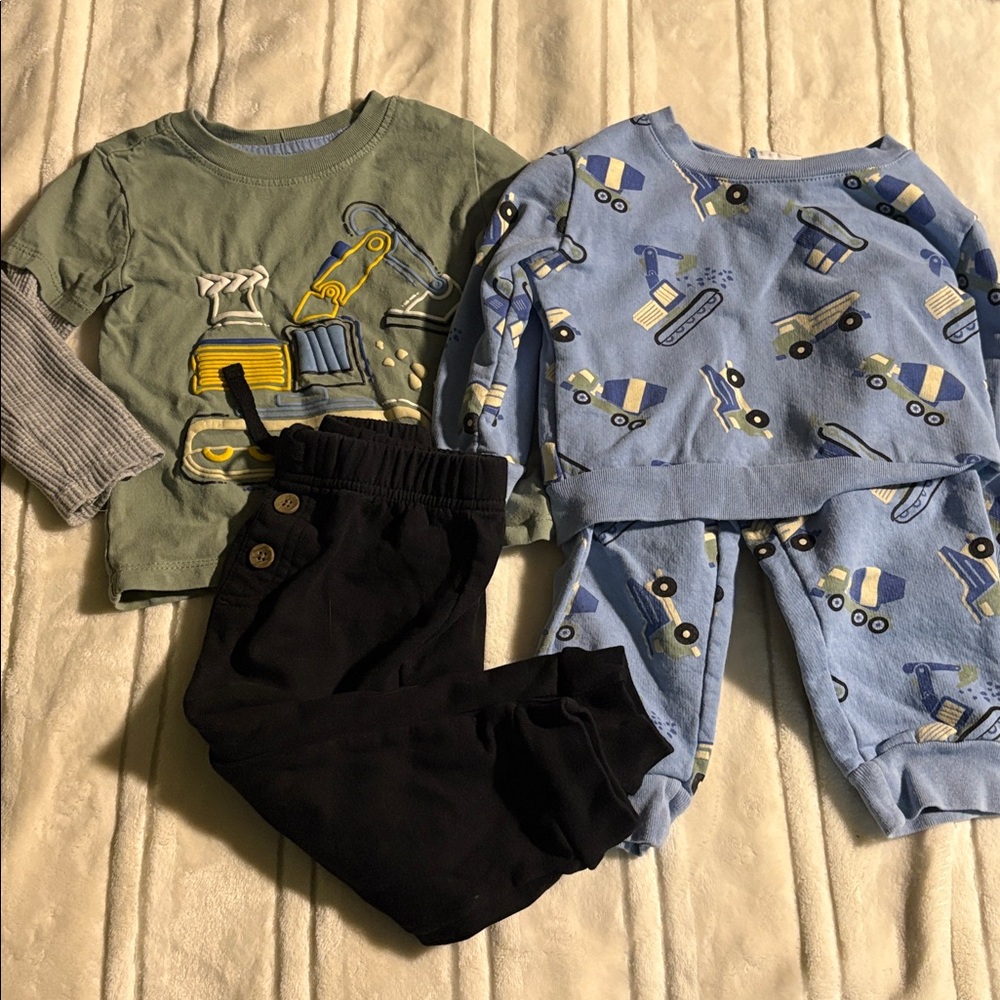 Kids Construction Themed Outfit Set 18m